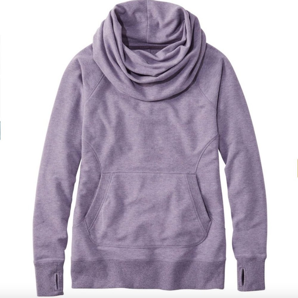 NWOT L.L. Bean Cozy Pullover Muted Purple Heather